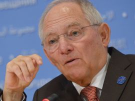 Finansminister i Tyskland, Wolfgang Schäuble.