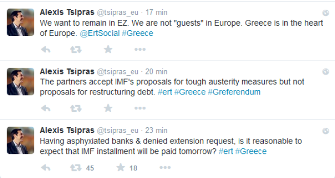  & lt; b & gt; VIL BLI AND EU: & lt; / b & gt; var Hellas statsminister Alexis Tsipras klar om HVA have under dagens intervju mind. 